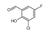 3-Chloro-5-fluoro-2-hydroxybenzaldehyde structure