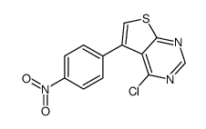 4-Chloro-5-(4-nitrophenyl)thieno[2,3-d]pyrimidine Structure