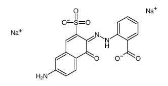 2-[(6-氨基-1-羟基-3-磺基-2-萘基)偶氮]苯甲酸钠盐结构式