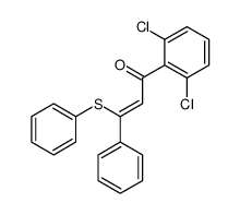 1-(2,6-dichlorophenyl)-3-phenyl-3-phenylsulfanylprop-2-en-1-one结构式