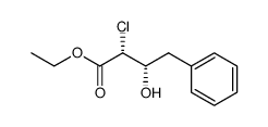 ethyl (2R,3S)-2-chloro-3-hydroxy-4-phenylbutyrate Structure