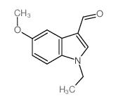 1-ETHYL-5-METHOXY-1H-INDOLE-3-CARBALDEHYDE结构式