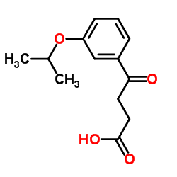 4-(3-ISO-PROPOXYPHENYL)-4-OXOBUTYRIC ACID结构式