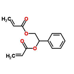 1-Phenyl-1,2-ethanediyl bisacrylate Structure