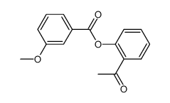 2-[(3-methoxybenzoyl)oxy]acetophenone结构式