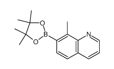 8-methyl-7-(4,4,5,5-tetramethyl-1,3,2-dioxaborolan-2-yl)quinoline structure