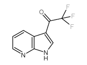 2,2,2-三氟-1-(1H-吡咯并[2,3-b]-3-吡啶基)-乙酮结构式
