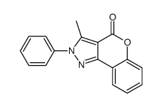 3-methyl-2-phenylchromeno[4,3-c]pyrazol-4-one结构式