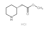 (R)-METHYL 2-(PIPERIDIN-3-YL)ACETATE HYDROCHLORIDE Structure