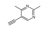 (9CI)-5-乙炔-2,4-二甲基嘧啶结构式
