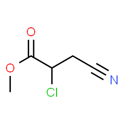 Propanoic acid, 2-chloro-3-cyano-, methyl ester (9CI)结构式