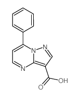 7-苯基-吡唑并[1,5-a]嘧啶-3-羧酸结构式