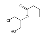 (1-chloro-3-hydroxypropan-2-yl) butanoate结构式
