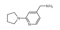 (2-(吡咯烷-1-YL)吡啶-4-基)甲胺结构式
