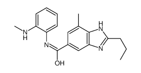 7-甲基-N-(2-(甲基氨基)苯基)-2-丙基-3H-苯并咪唑-5-羧酰胺结构式