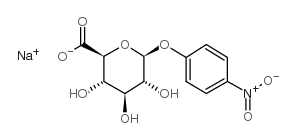4-硝基苯基-β-D-葡萄糖醛酸钠盐结构式