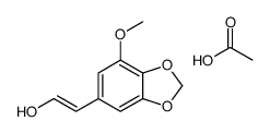 acetic acid,2-(7-methoxy-1,3-benzodioxol-5-yl)ethenol Structure