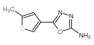 5-(5-methylthiophen-3-yl)-1,3,4-oxadiazol-2-amine结构式