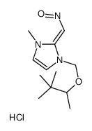 [(Z)-[1-(3,3-dimethylbutan-2-yloxymethyl)-3-methylimidazol-2-ylidene]methyl]-oxoazanium,chloride Structure