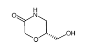 (R)-6-Hydroxymethyl-morpholin-3-one Structure
