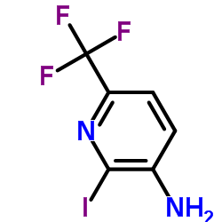2-Iodo-6-(trifluoromethyl)-3-pyridinamine Structure