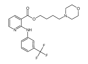 3-morpholinopropyl 2-(3-(trifluoromethyl)phenylamino)pyridine-3-carboxylate Structure