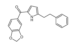METHANONE, 1,3-BENZODIOXOL-5-YL[5-(2-PHENYLETHYL)-1H-PYRROL-2-YL]-结构式