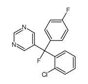 5-[(2-chlorophenyl)-fluoro-(4-fluorophenyl)methyl]pyrimidine Structure