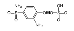 3-amino-4-hydroxybenzenesulphonamide sulphate Structure