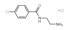 N-(2-氨基乙基)-4-氯苯甲酰胺盐酸盐结构式