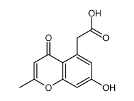 2-(7-hydroxy-2-methyl-4-oxochromen-5-yl)acetic acid结构式