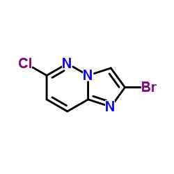 2-溴-6-氯咪唑[1,2-B]哒嗪结构式