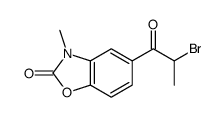 5-(2-bromopropanoyl)-3-methyl-1,3-benzoxazol-2-one结构式