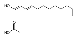 acetic acid,dodeca-1,3-dien-1-ol结构式