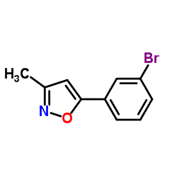 5-(3-Bromophenyl)-3-methyl-1,2-oxazole结构式