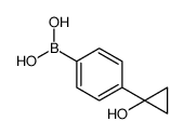 (4-(1-Hydroxycyclopropyl)phenyl)boronic acid Structure