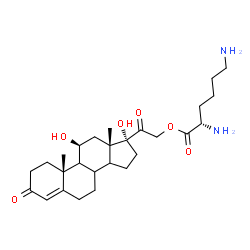 hydrocortisone-21-lysinate结构式