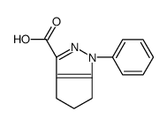 1-苯基-1,4,5,6-四氢环戊并[c]吡唑-3-羧酸结构式