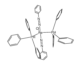 chloro-bis(phenyldiazenido-N)bis(triphenylphosphine-P)rhenium Structure