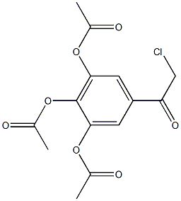 Ethanone, 2-chloro-1-[3,4,5-tris(acetyloxy)phenyl]-结构式
