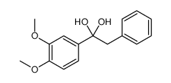 1-(3,4-dimethoxyphenyl)-2-phenylethane-1,1-diol结构式