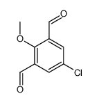 5-chloro-2-methoxybenzene-1,3-dicarbaldehyde结构式
