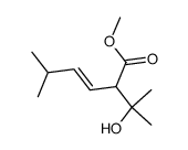 methyl trans-5-methyl-2-(2-hydroxypropan-2-yl)hex-3-enoate Structure