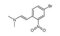 (E)-2-(4-bromo-2-nitrophenyl)-N,N-dimethylethyleneamine Structure