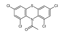 10-acetyl-1,3,7,9-tetrachloro-10H-phenothiazine Structure