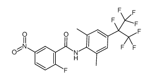 N-[2,6-dimethyl-4-(1,2,2,2-tetrafluoro-1-trifluoromethyl-ethyl)-phenyl]-2-fluoro-5-nitro-benzamide Structure