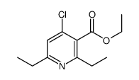 4-Chloro-2,6-diethylpyridine-3-carboxylic acid ethyl ester结构式