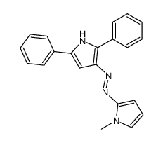 3-(1-methyl-pyrrol-2-ylazo)-2,5-diphenyl-pyrrole结构式