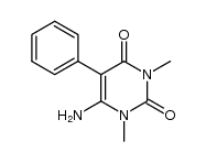 6-amino-1,3-dimethyl-5-phenyl-pyridino-2,4(1H,3H)-dione Structure