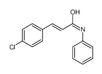 (E)-3-(4-氯苯基)-n-苯基丙烯酰胺结构式